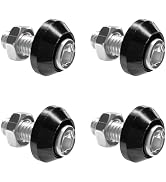 VCYOPN 4 PCS Motorcycle License Plate Bolts, M6 Rustproof Aluminum Alloy License Plate Frame Fast...