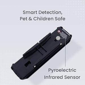 Smart Detection, Pet & Children Safe & Pyroelectric Infrared Sensor