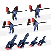 WORKPRO 8-Piece Clamp Set for Woodworking, 4-pack 4-1/2