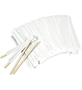 Amkoskr 2000Pcs Disposable Wood Coffee Stir Sticks Stirrers Individually Paper Wrapped Coffee Tea...