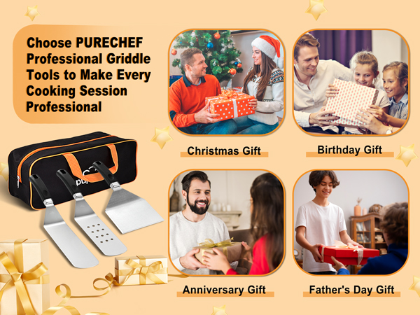 Perfect Gift teppanyaki griddle tools as your Fathers Day, Thanksgiving or Christmas gift!