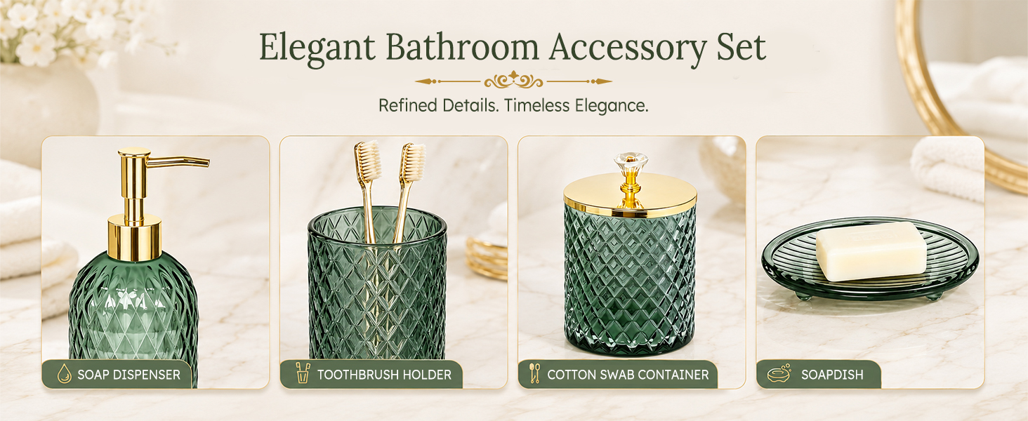 bathroom accessories set
