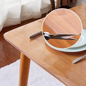pvc clear table cover protector easy to cut Anti Scratch vinal table cover pad customized Non-slip