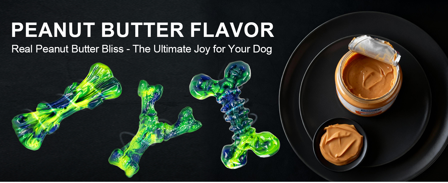 Peanut Butter flavored dog toys