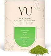 Yu Tea Organic Ceremonial Grade Matcha Powder, Instant Packets | Packed with Antioxidants, L-Thea...