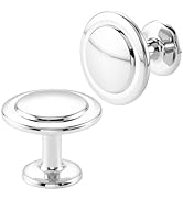BEROSSA Polished Chrome Kitchen Cabinet Knobs Chrome Drawer Knobs, 10 Pack 1-1/4 Inch, 8222 Round...