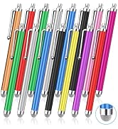 Stylus (15 PCS),Stylus for Touchscreen,Universal Fiber Tip,Pen Clip | High Sensitivity,for iPad i...