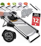 Gramercy Adjustable Mandoline Food Slicer, Mandoline Slicer for Kitchen, Mandolin, Potato, Tomato...