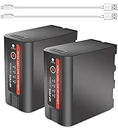 2-Pack NP-F970 Battery Compatible with Sony NP-F970 NP-F550 NP-F750 NP-F950 NP-F570 NP-F960 NP-F9...