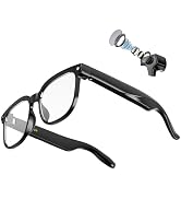 AMOVAN AI Smart Glasses with Camera & Audio, 8MP Resolution 1080P HD Video Recording, Supports Ph...