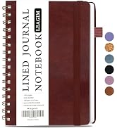 LEAGIM Lined Spiral Journal Notebook for Women & Men, College Ruled Hardcover Notebook for Work &...