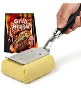 TNTOR Grill Brush Bristle Free with Scraper, 2 Removable BBQ Clearning Brush Head and 18" Handle ...