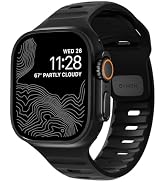 NOMAD Sport Band V2 | Unisex, Sport Loop Watch Band | Fluororubber, Black, 22mm, 42/44/45/49mm, W...