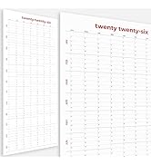 Large Wall Calendar 2026 (39 x 17 inches - Rolled) Dry Erase Calendar for Wall, Erasable Wall Pla...