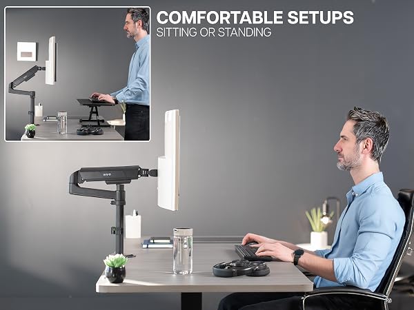 Single Pneumatic Arm Mount