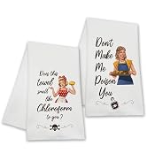 Isfvqyub Funny Housewife Kitchen Towels, Don't Make Me Poison You Hand Towels, Housewarming Gifts...
