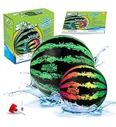 Watermelon Ball Pool Toys for Adults & Family (2-Pack: 6.5" & 9") – Pool Dive Toys for Underwater...