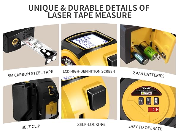 digital tape measure with display