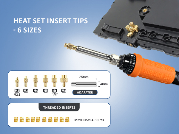 Heat Set Insert Tips
