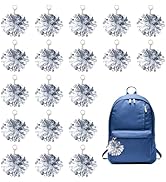 DICOSMETIC 25Pcs Cheer Keychain Cheer Pom Pom Keychain Cheer Gift Bulk for Team Cheerleading Gift...