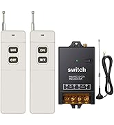dstfuy Wireless Remote Switch 12V,1500M Meters Long Distance,DC 12V/24V/48V/72V /40A Relay RF Rem...