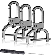 6 Pack 1 Inch Detachable Snap Hook Swivel Clasp, Metal Lobster Claw Clips Clasp with Screwdriver ...