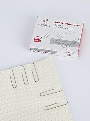 Smooth Jumbo Size Paperclips