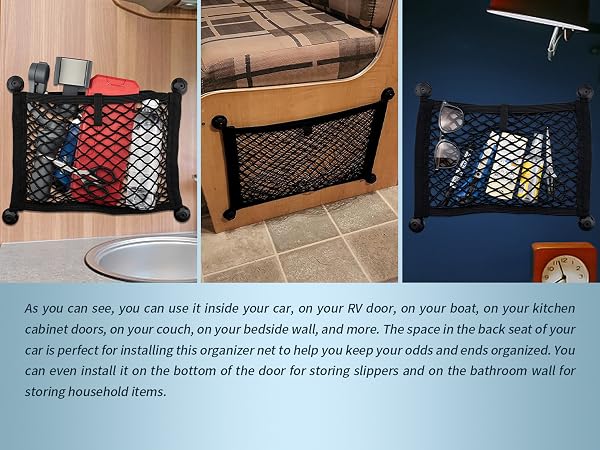 Small Cargo Net Pouch Bag