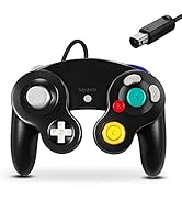 FIOTOK Gamecube Controller, Classic Wired Controller for Wii Nintendo Gamecube (Black)