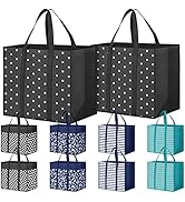 Fabtotes 10 Pack Reusable Grocery Bags 35L Large Capacity Shopping Bags Heavy Duty Reusable Bags ...