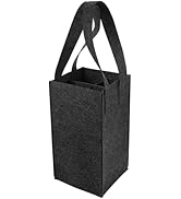 4 Bottle Wine Carrier Wine Bags with Divider Felt Wine Storage Tote Bags Reusable Grocery Bags Re...