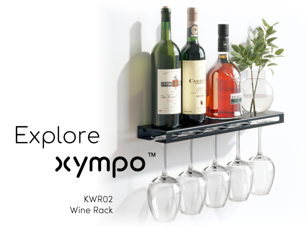 xympo Wall Mounted Wine Shelf