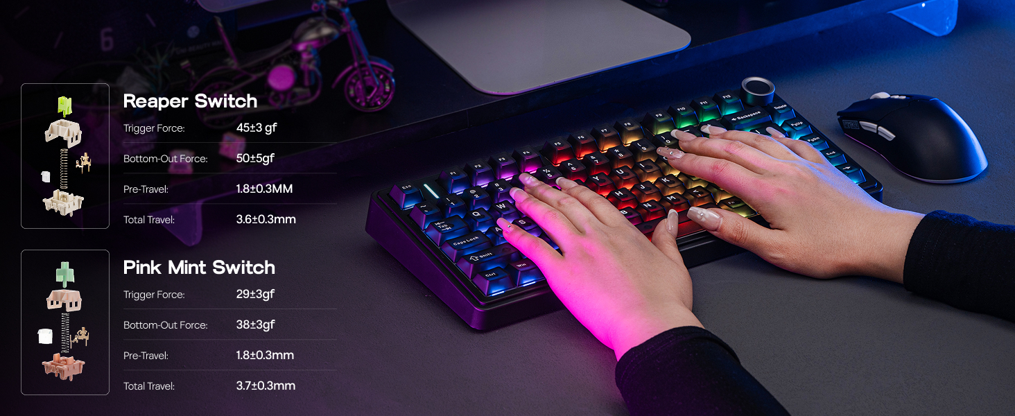 F75 wireless gaming keyboard