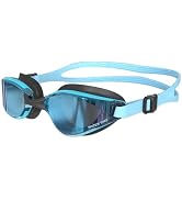 WATER TIME Swipe Swim Goggles for Men and Women Adults, 100% Anti-Fog Anti UV, No Leakage Clear V...
