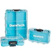 DURATECH 3-Piece Small Parts Organizer, Portable Hardware Tool Box with Transparent Plastic Lid, ...