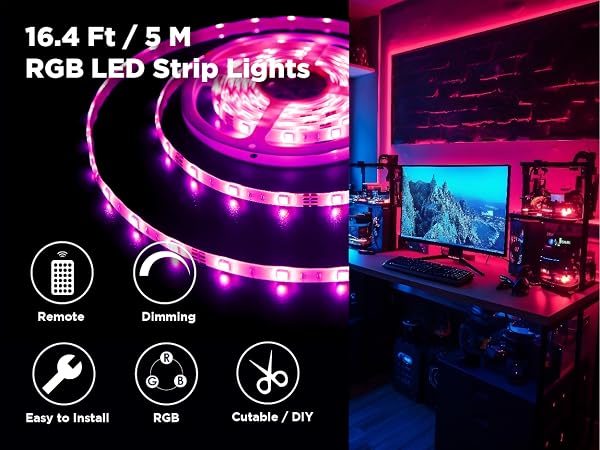 Color Changing Strip Lights