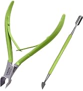 Cuticle Trimmer with Cuticle Pusher Professional Stainless Steel Cuticle Cutter Sharp Blades Doub...
