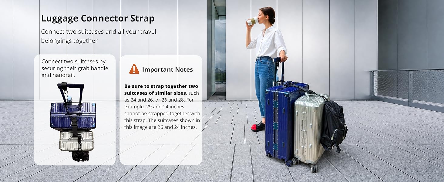 Luggage connector strap