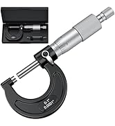 HDLNKAK Outside Micrometer 0-1" /0.0001'', Machinist Micrometer with Zero Wrench, Baked-Enamel Fi...