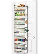 roomtalk Over the Door Hanging Organizer 6-Shelves for Bathroom, Door Organizer hanging with 2 La...