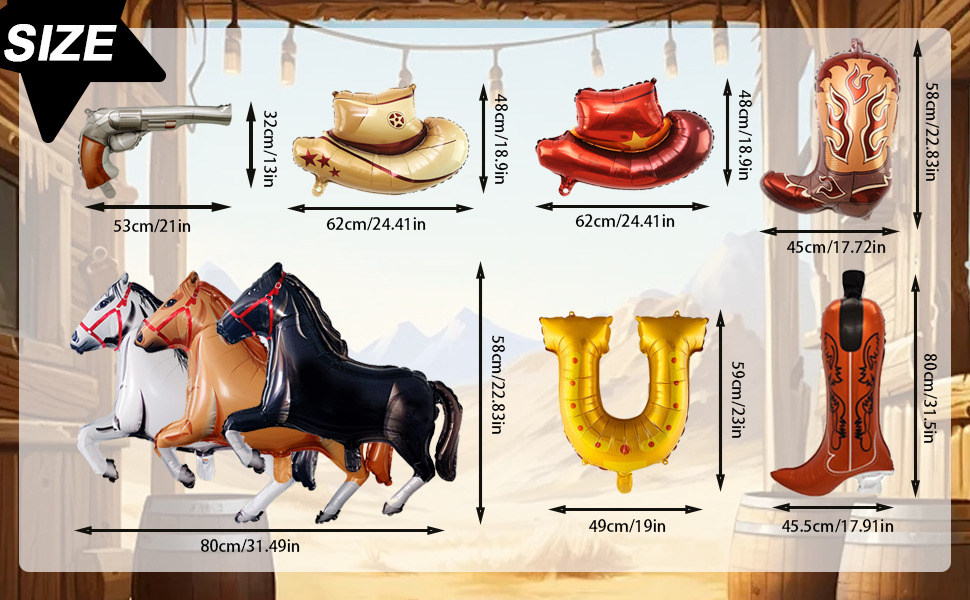 cowboy balloons