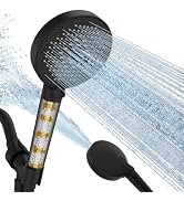 SR SUN RISE NSF Certified Filtered Shower Head 9-Spray Setting with Handheld for Hard Water to Re...