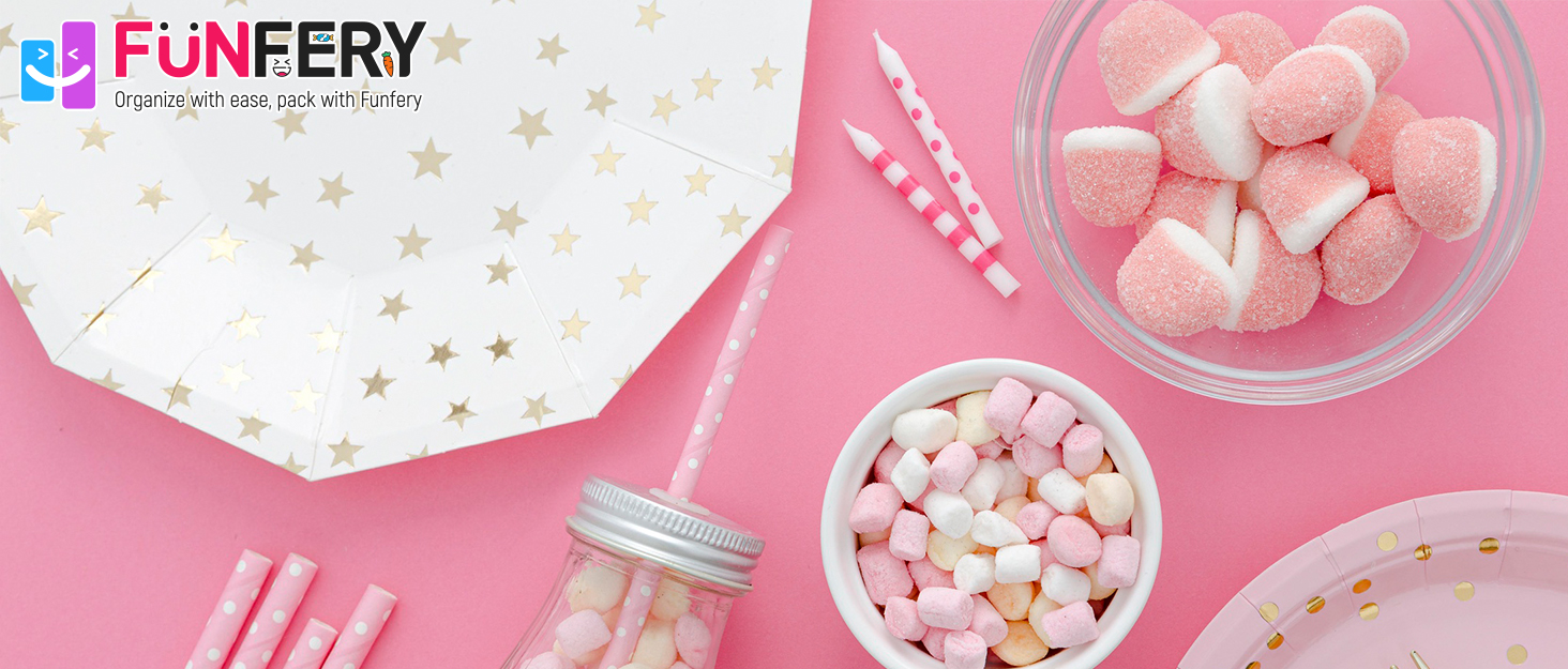 funfery cute ziplock mylar bags