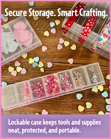 CraftMates storage keeps supplies organized, visible and ready for any creative project use at home!
