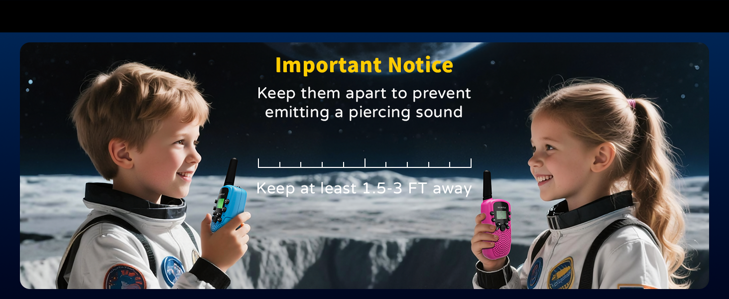 Importat Notice of Useing Kids walkie talkies