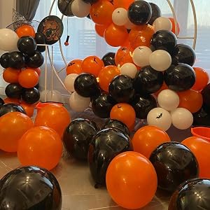 halloween balloons black orange balloons orange black balloons orange black balloons graduation