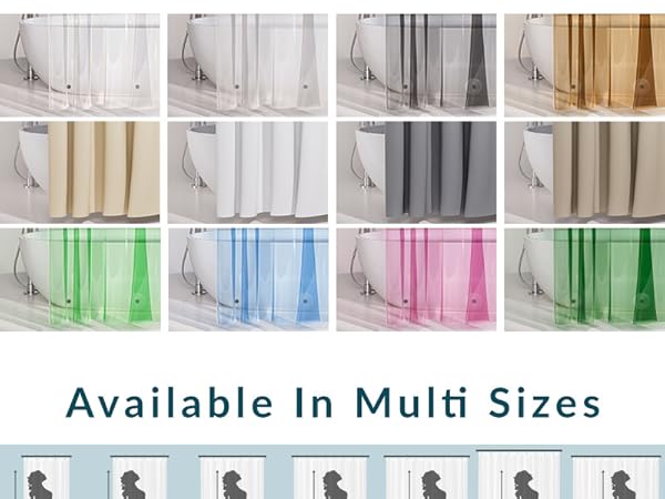 clear shower liner