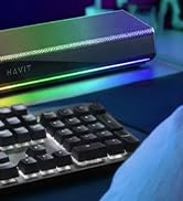 havit Computer Speakers for Desktop PC, Bluetooth 5.3 Pc Soundbar with Dynamic LED Light, HiFi St...