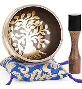 Tibetan Singing Bowls – Hand-Hammered in Nepal, Authentic Meditation Sound Bowls for Yoga, Chakra...