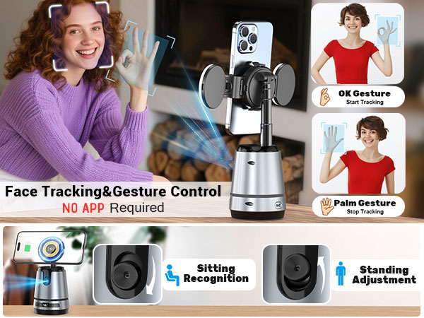 Auto Face Tracking Tripod with Stand